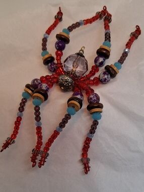 BEADED SPIDER SUNCATCHER